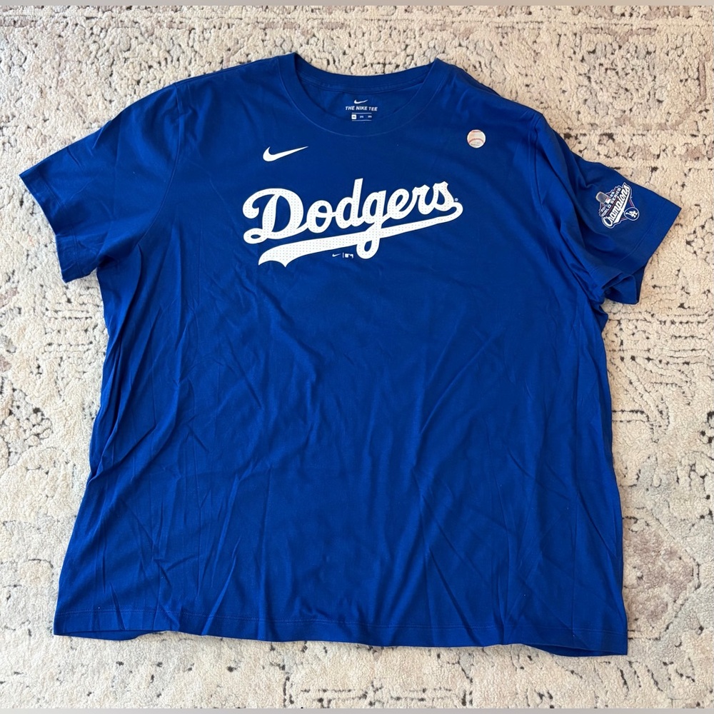 Nike Authentic Los Angeles Dodgers Ohtani #17 World Champions T-Shirt Men’s 3XL - Picture 3 of 7